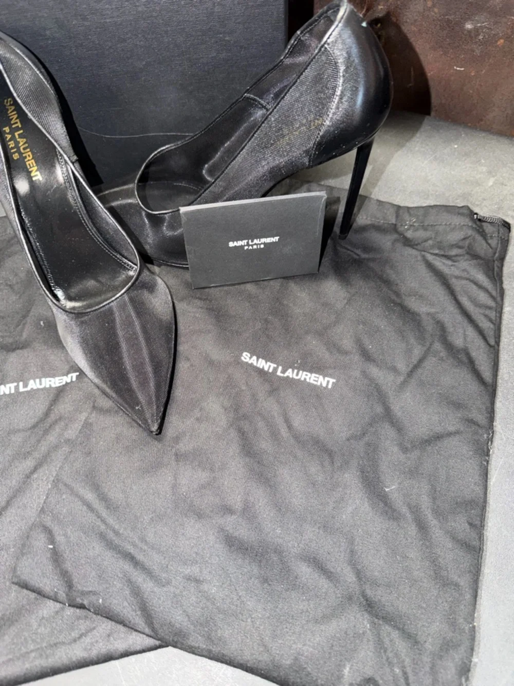 YSL Mesh 105 Anja Pumps Black - Picture 11 of 12